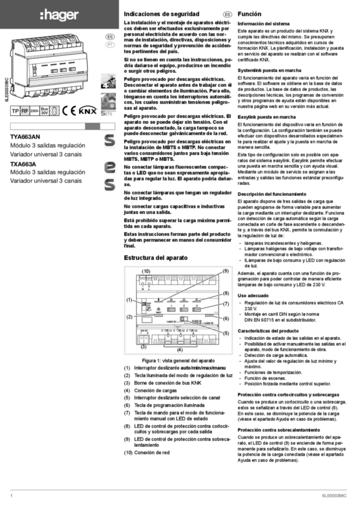 Imagen Manual de instalación es-ES, pt-PT 2017-07-05 | Hager España