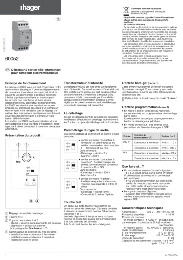 Image Notice_60052_6LE003120A_FR.pdf | Hager France