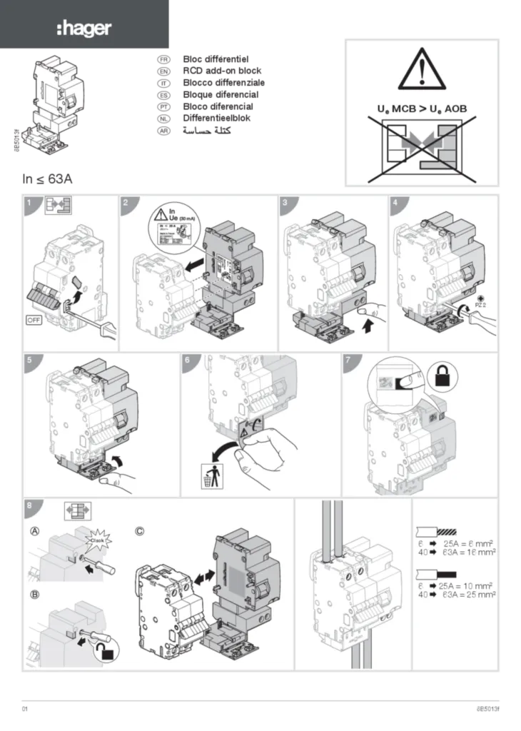 Imagen Manual de instalación en-GB, es-ES, fr-FR, it-IT, nl-NL, pt-PT 2022-04-29 | Hager España