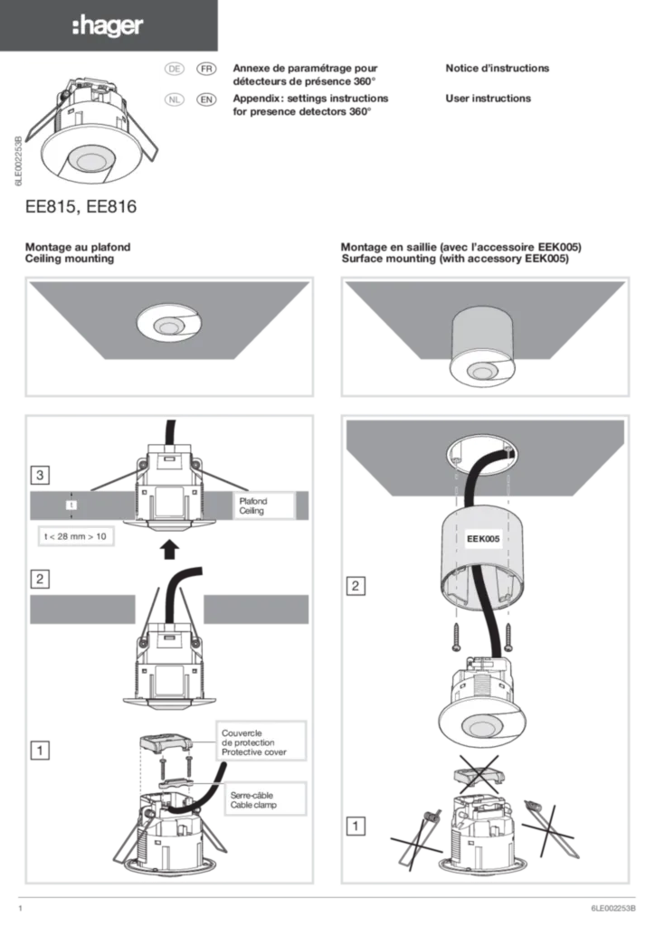 Afbeelding Installatiehandleiding en-GB, fr-FR, de-DE, nl-NL 2011-02-01 | Hager Belgium