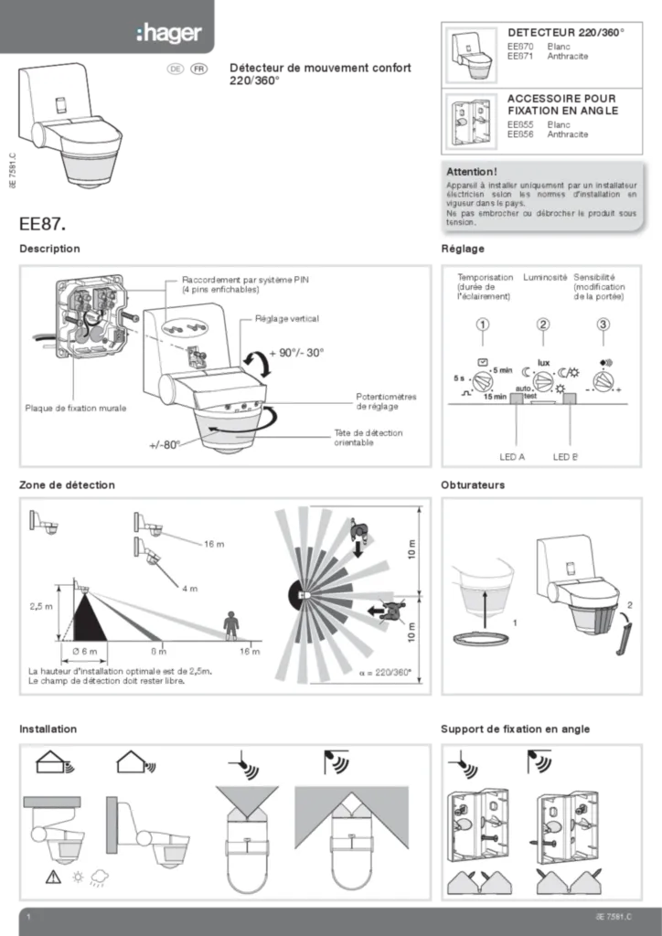 Afbeelding Installatiehandleiding fr-FR, de-DE 2013-12-20 | Hager Belgium