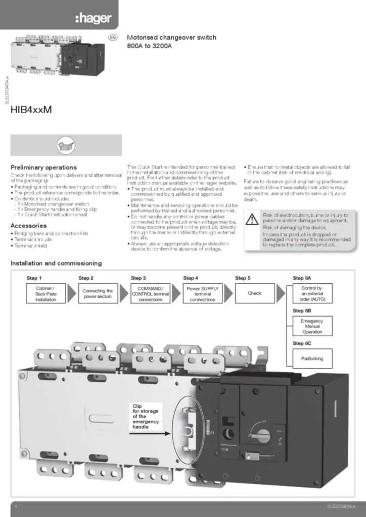 Image Disjoncteur boîtier moulé 800A 3200A | Hager France