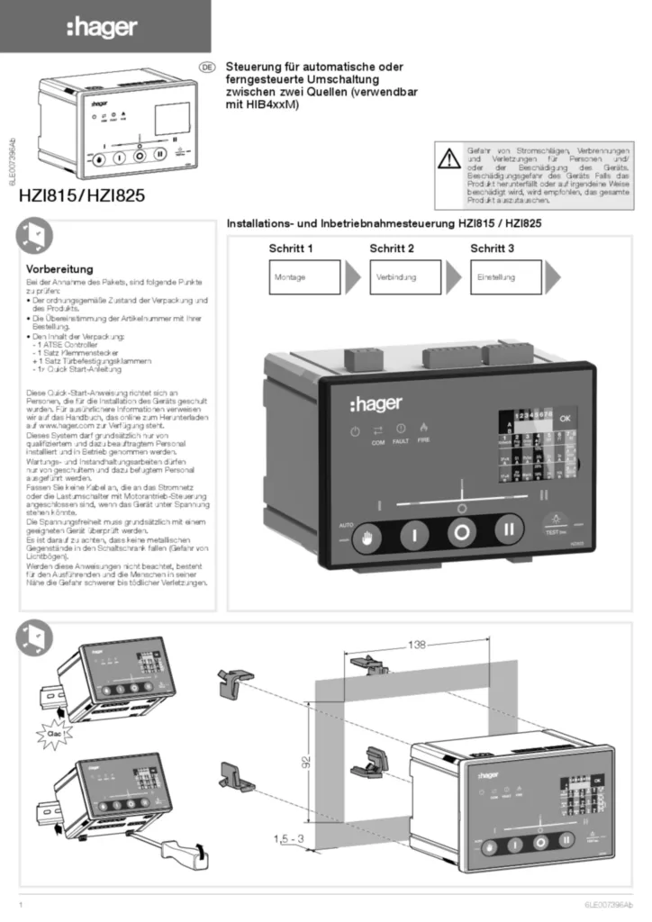 Bild Montageanleitung de-DE 2021-02-03 | Hager Deutschland