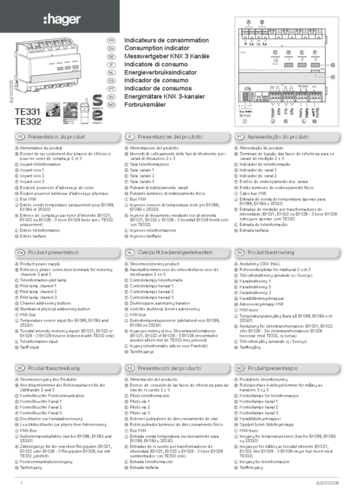 Afbeelding Installatiehandleiding en-GB, es-ES, fr-FR, de-DE, it-IT, nl-NL, nn-NO, pl-PL, pt-PT, sv-SE 2011-06-07 | Hager Belgium