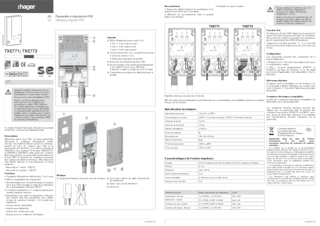 Afbeelding Installatiehandleiding fr-FR, it-IT 2015-04-22 | Hager Belgium