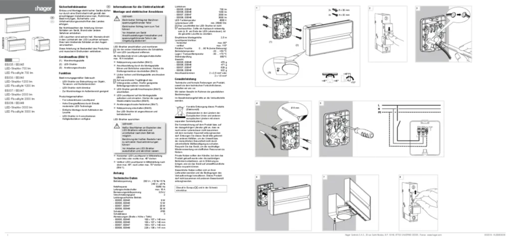 Immagine Manuale di installazione en-GB, de-DE 2019-05-14 | Hager Italia