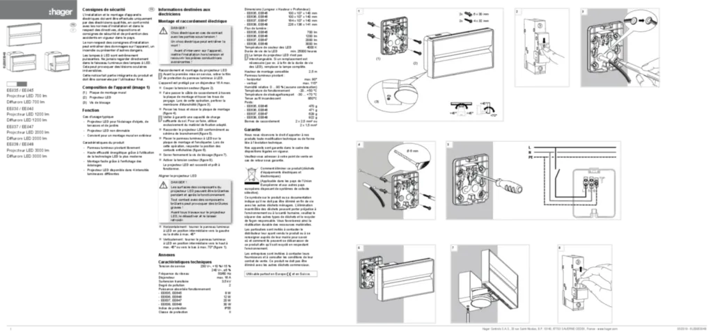 Immagine Manuale di installazione fr-FR, it-IT 2019-05-14 | Hager Italia