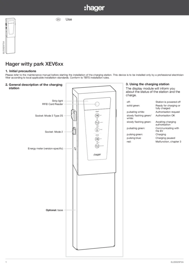 Image Notice_Bornes-de-charge_Utilisation_XEV6.. EN | Hager France