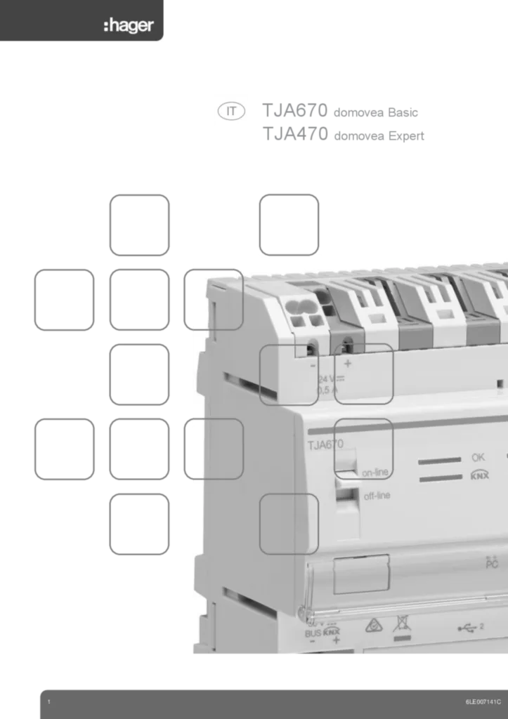 Immagine Manuale di installazione domovea (IT) | Hager Italia