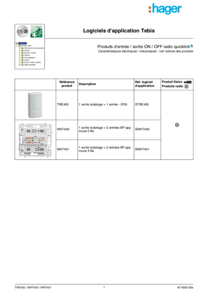 Afbeelding Toepassingsgids fr-FR 2020-01-01 | Hager Belgium