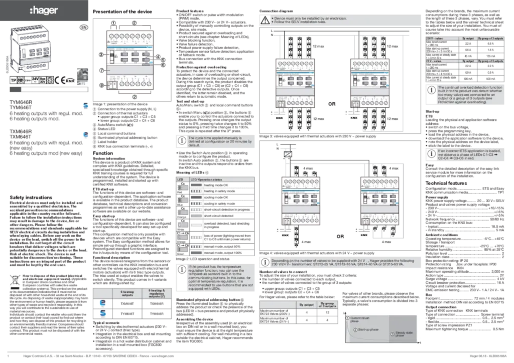 Immagine Manuale di installazione en-GB 2017-03-17 | Hager Italia