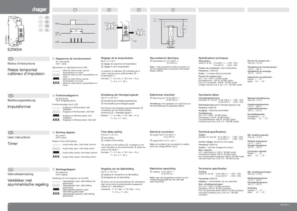 Immagine Manuale di installazione en-GB, es-ES, fr-FR, de-DE, el-GR, it-IT, nl-NL, pt-PT 2020-01-01 | Hager Italia