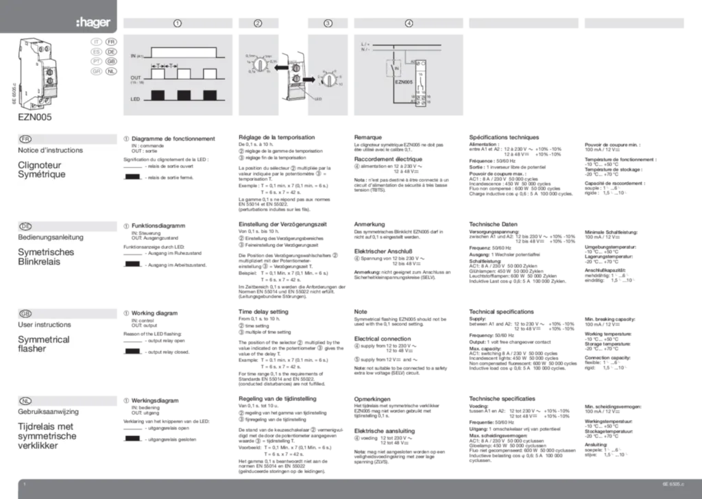 Εικόνα Installation manual en-GB, es-ES, fr-FR, de-DE, el-GR, it-IT, nl-NL, pt-PT 2020-01-01 | Hager