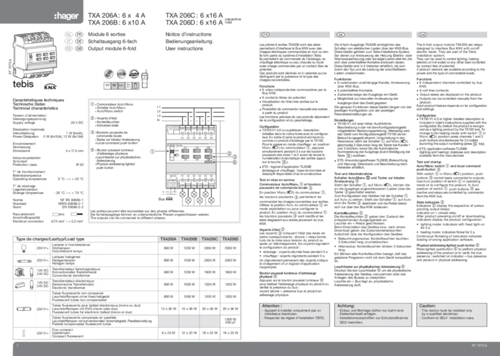 Imagem Manual de instalação en-GB, es-ES, fr-FR, de-DE, it-IT, nl-NL 2020-01-01 | Hager Portugal