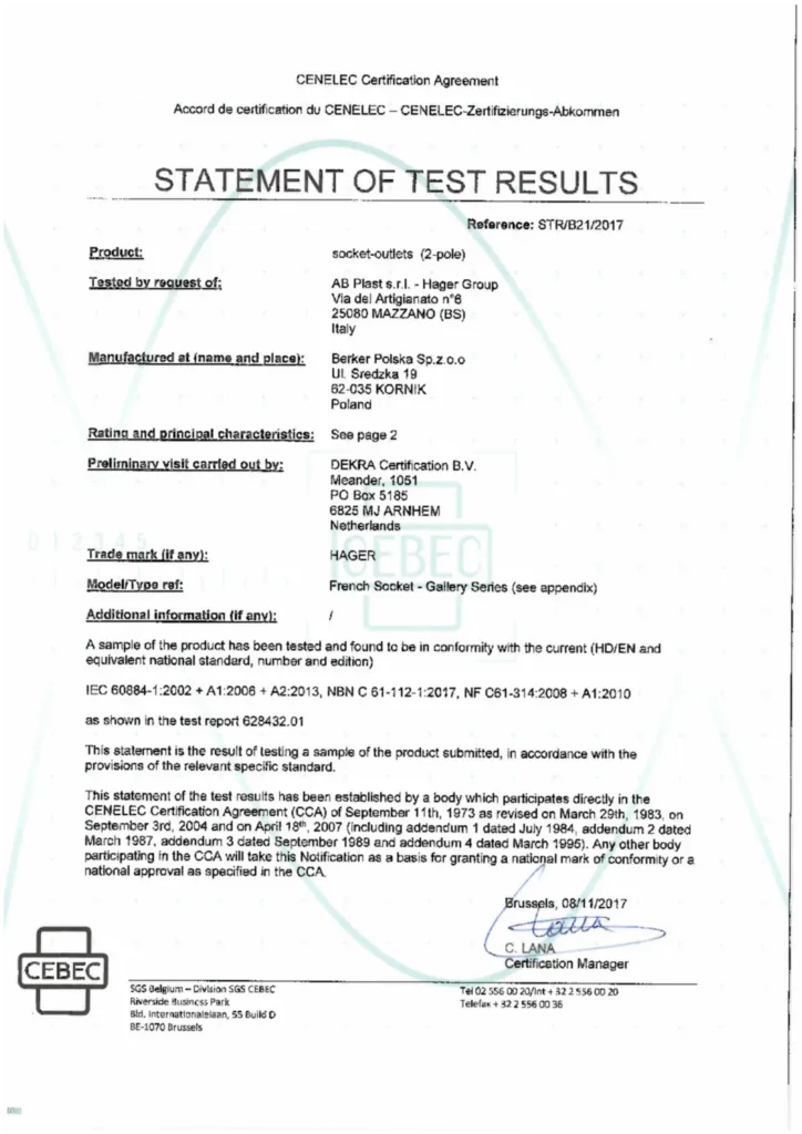 Slika Certifikat proizvoda en-GB 2017-12-13  | Hager