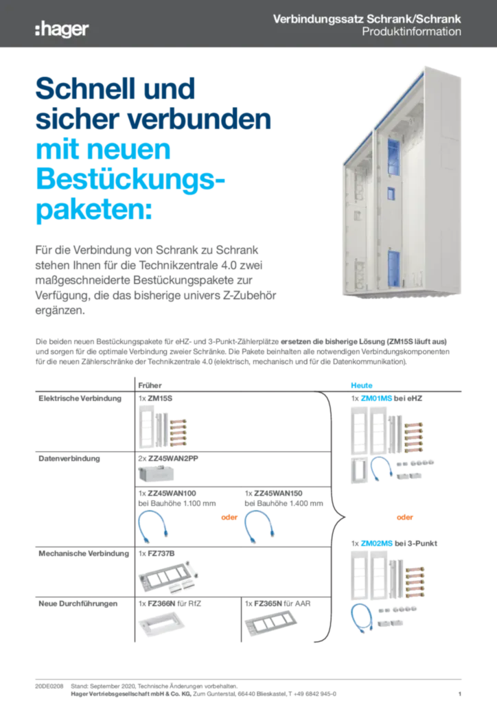 Bild Schnell und sicher verbunden mit neuen Bestückungspaketen | Hager Deutschland