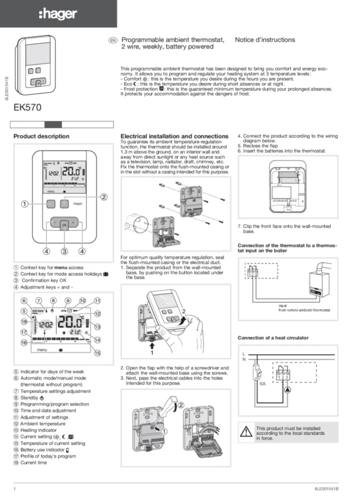 Imagen Manual de instalación en-GB 2010-03-18 | Hager España