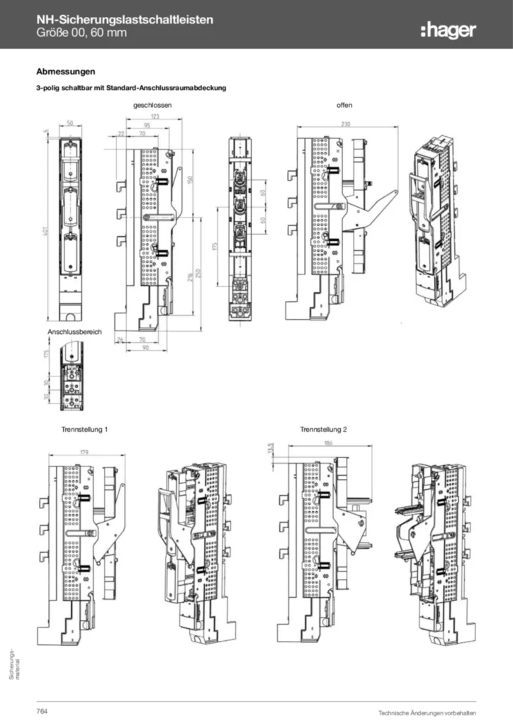 Bild Technischer Anhang - Sicherungsmaterial | Hager Deutschland