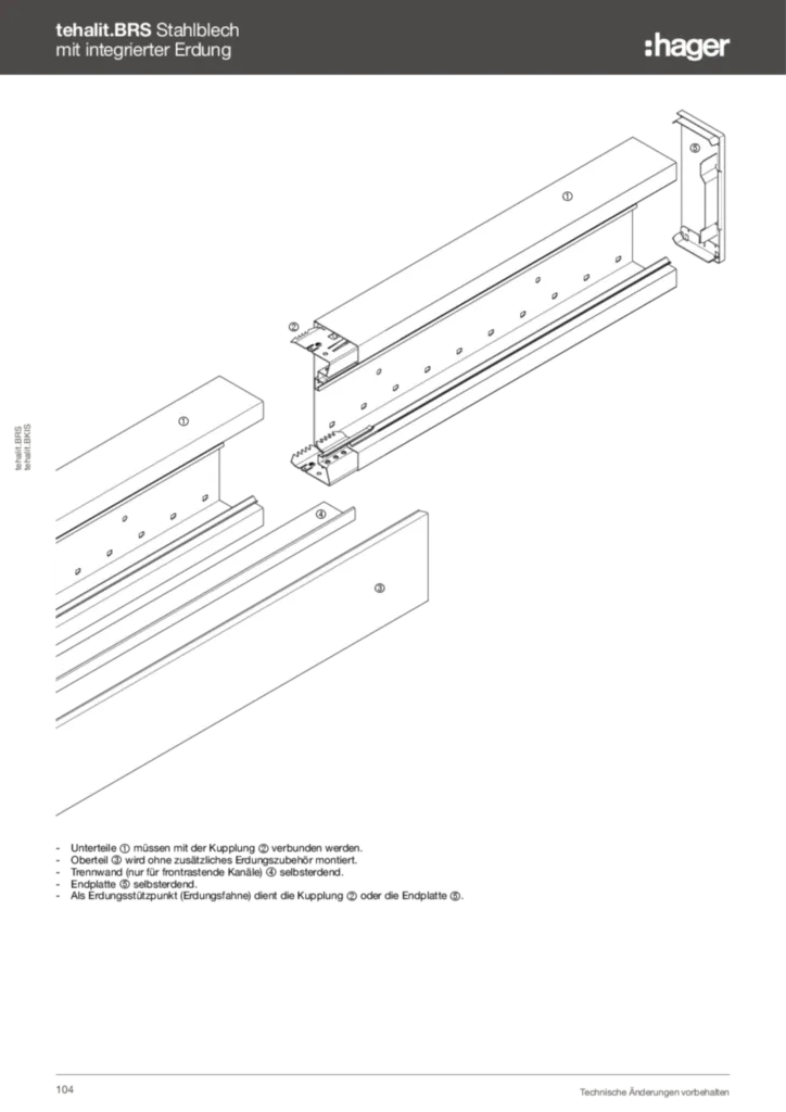 Bild Technischer Anhang - tehalit.BRS | BKIS | Hager Deutschland