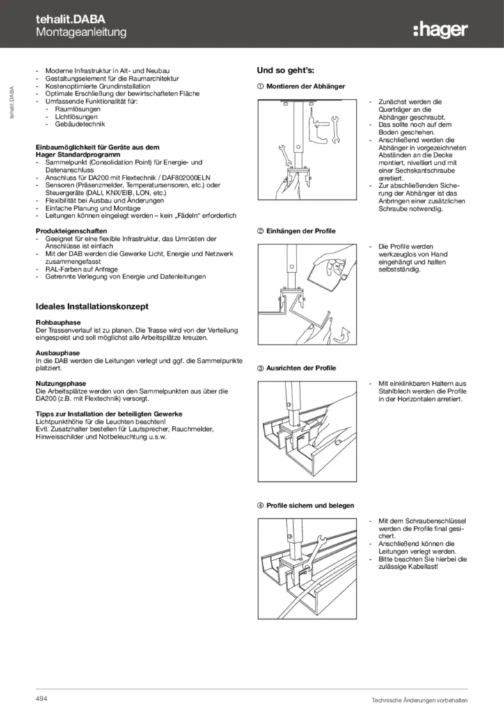 Bild Technischer Anhang - tehalit.DABA | Hager Deutschland