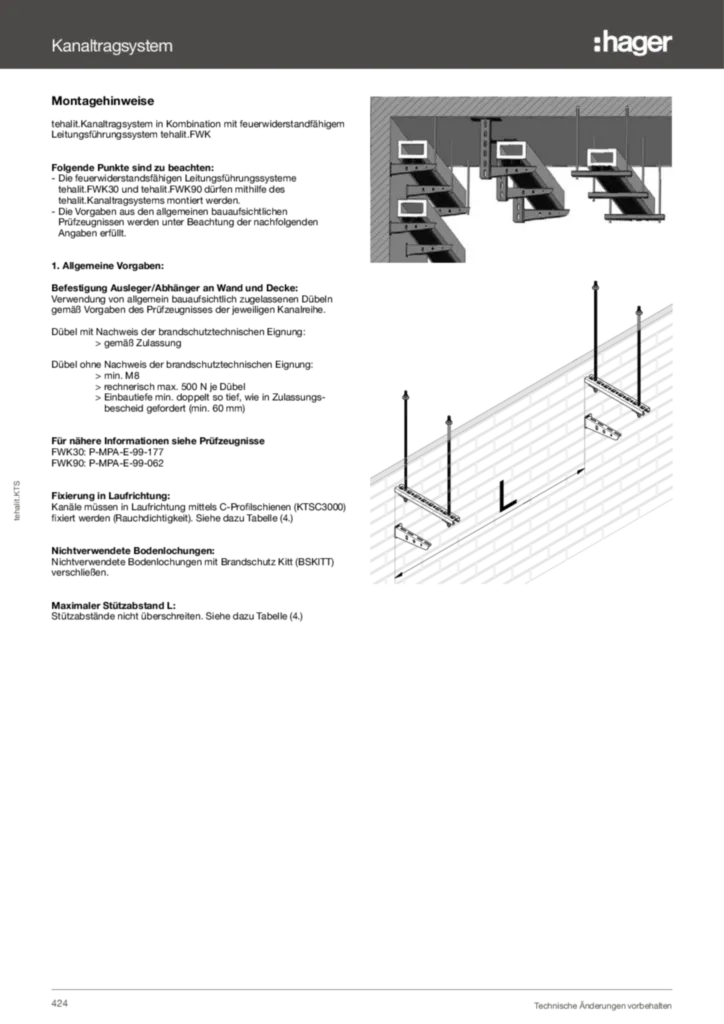 Bild Technischer Anhang - tehalit.KTS | Hager Deutschland