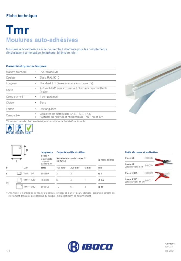 Image IBOCO_moulure_auto_adhesive_1_compartiment_tmr | Hager France