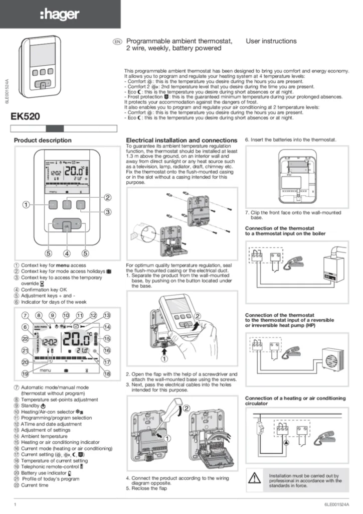 Afbeelding Installatiehandleiding en-GB 2010-03-18 | Hager Belgium