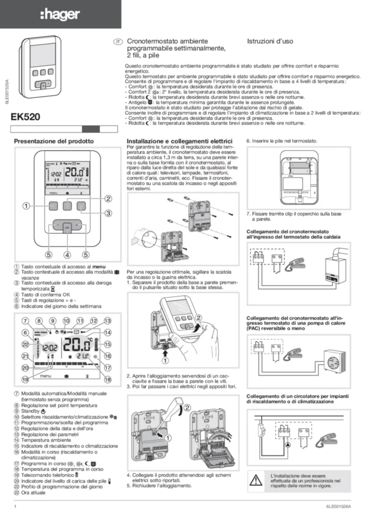 Bild Montageanleitung it-IT 2010-03-18 | Hager Deutschland