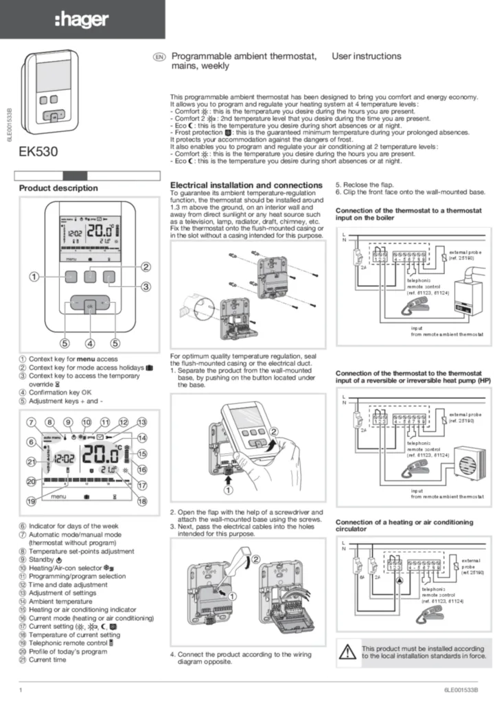 Afbeelding Installatiehandleiding en-GB 2010-03-18 | Hager Belgium