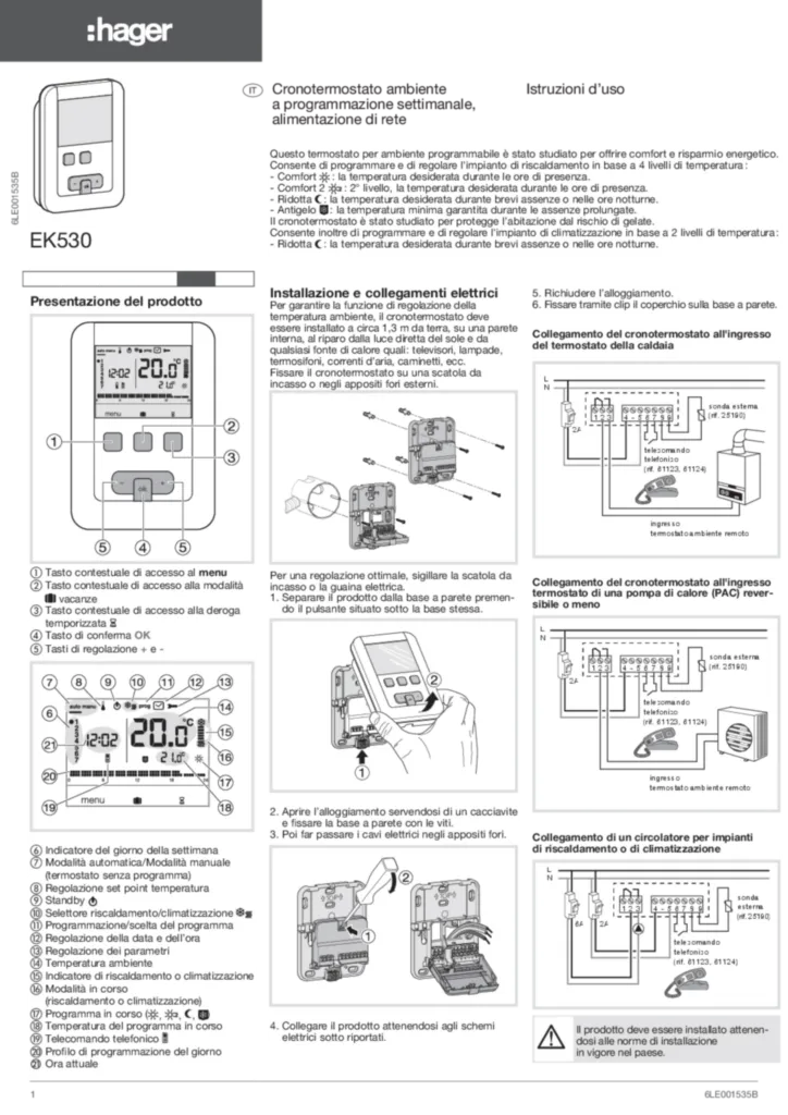 Bild Montageanleitung it-IT 2010-03-18 | Hager Deutschland