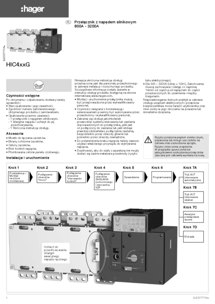 Zdjęcie Instrukcja montażu pl-PL 2021-07-09 | Hager Polska