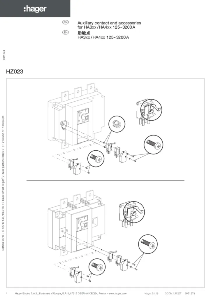 Imagen Manual de instalación zh-CN, en-GB 2019-01-21 | Hager España