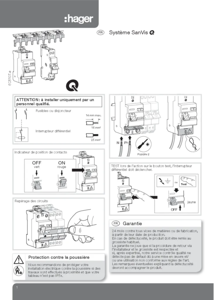 Image Notice Inter différentiel FR | Hager France