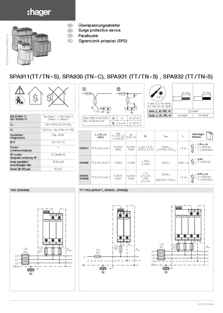 Bild Installationshandbok en-GB, fr-FR, de-DE, pl-PL 2021-05-18 | Hager Sverige