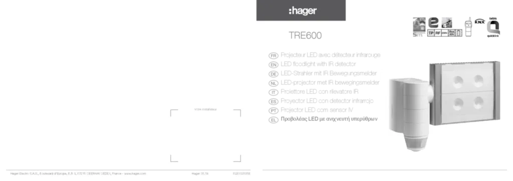 Immagine Manuale di installazione en-GB, fr-FR, de-DE, el-GR, it-IT, nl-NL, pt-PT 2019-05-14 | Hager Italia