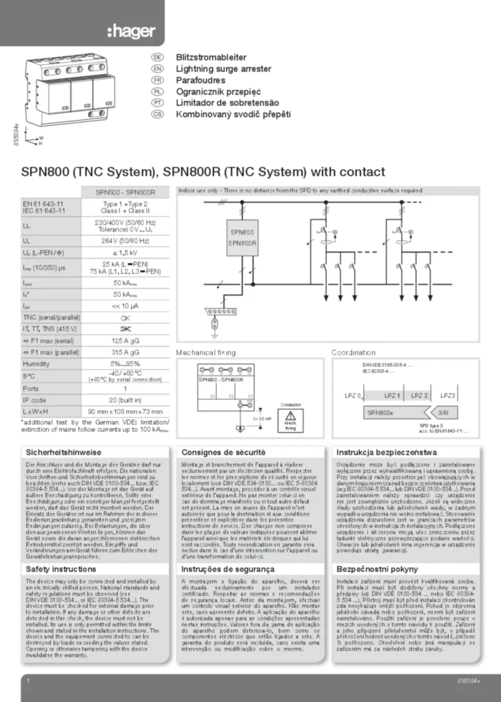 Imagem Manual de instalação cs-CZ, en-GB, fr-FR, de-DE, pl-PL, pt-PT 2015-05-04 | Hager Portugal