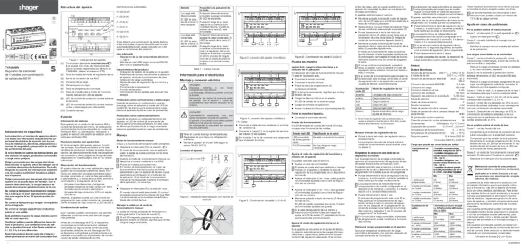 Imagem Manual de instalação es-ES, pt-PT 2015-04-01 | Hager Portugal