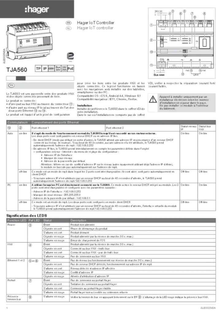 Image Notice IoT Controller | Hager France