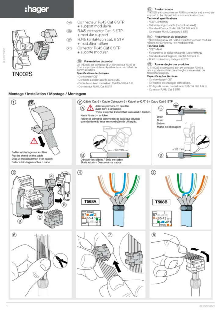 Εικόνα Installation manual en-GB, fr-FR, pt-PT, sv-SE 2021-10-04 | Hager