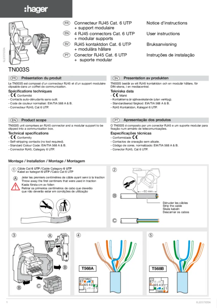 Εικόνα Installation manual en-GB, de-DE, pt-PT, sv-SE 2021-03-10 | Hager