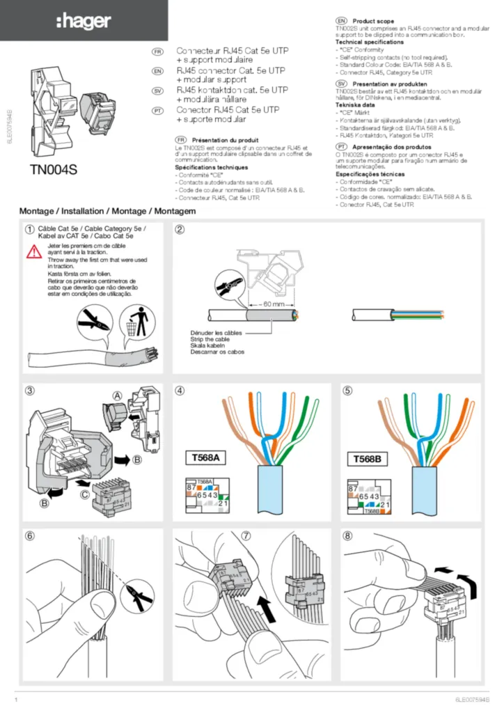 Εικόνα Installation manual en-GB, fr-FR, pt-PT, sv-SE 2021-10-04 | Hager