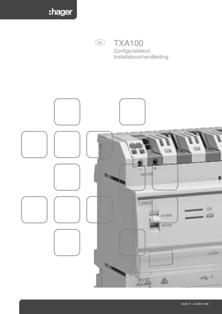 Image PD_Installateurshandleiding_TXA100_NL_6LE001479D | Hager Belgique