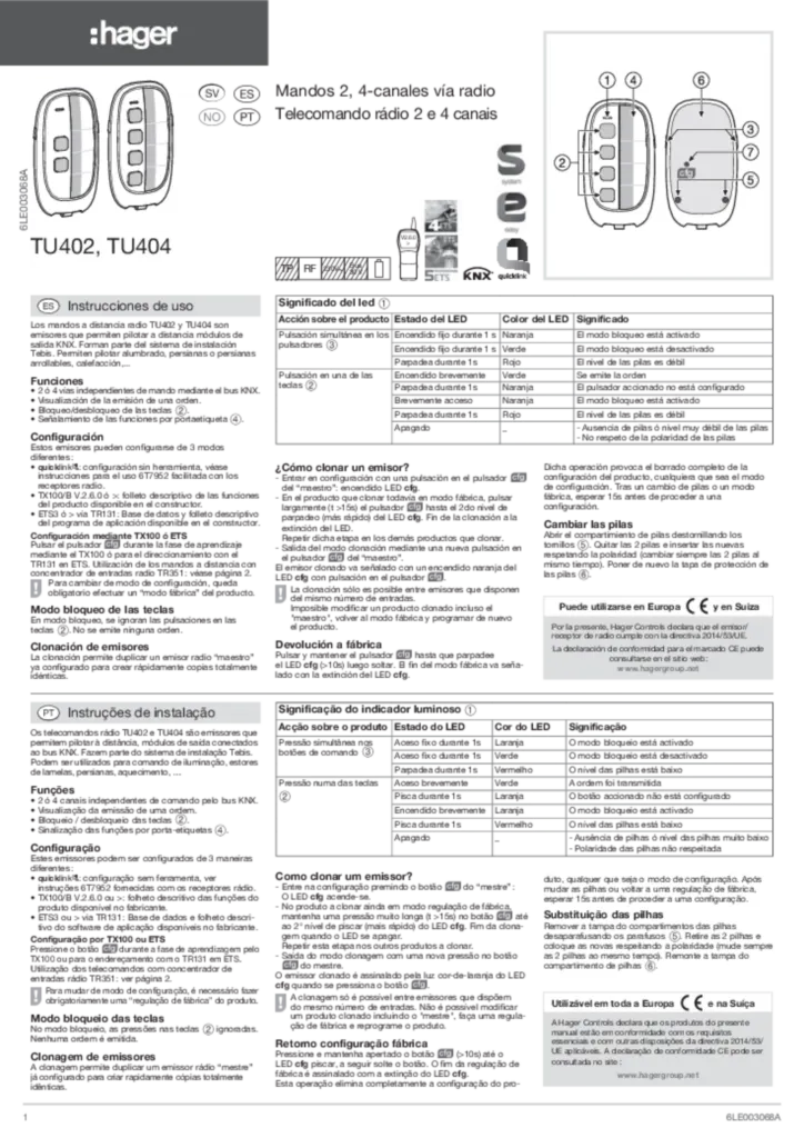 Bild Installationshandbok es-ES, nn-NO, pt-PT, sv-SE 2011-03-14 | Hager Sverige