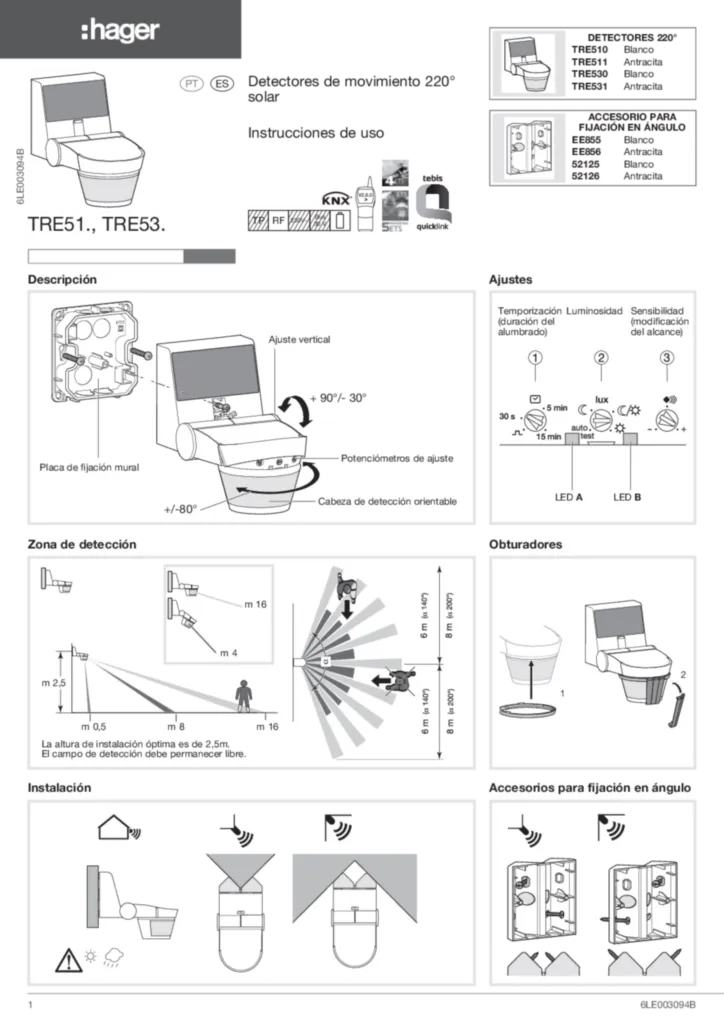 Imagem Manual de instalação es-ES, pt-PT 2010-07-02 | Hager Portugal