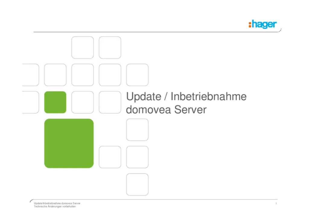 Bild Inbetriebnahme/Update-Verfahren domovea | Hager Schweiz