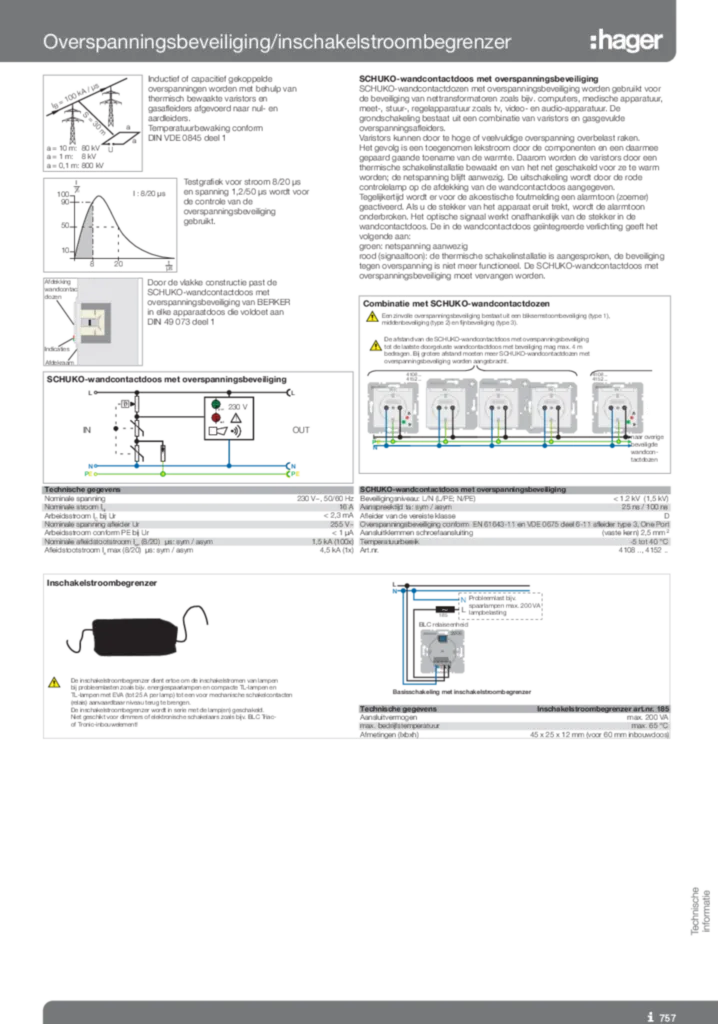 Afbeelding Technische informatie en toepassing van OSB/stroombegrenzer | Hager Nederland