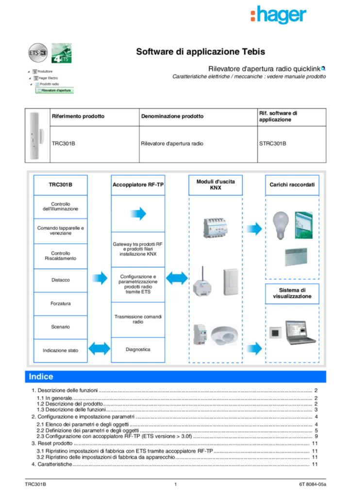 Image description d'application TRC301B | Hager Suisse