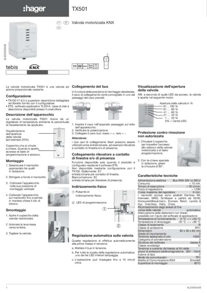 Immagine Manuale di installazione es-ES, it-IT, pt-PT 2017-09-18 | Hager Italia