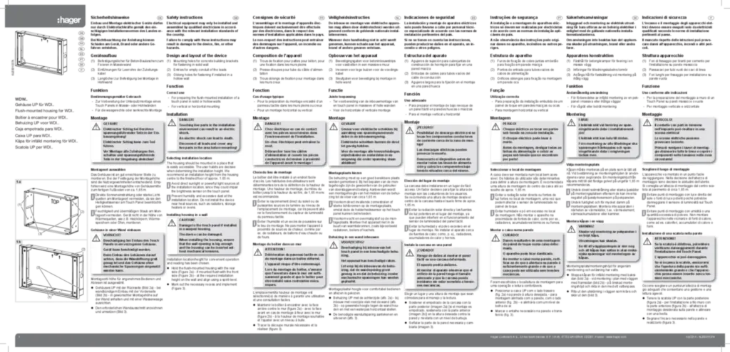 Afbeelding Installatiehandleiding en-GB, es-ES, fr-FR, de-DE, it-IT, nl-NL, pl-PL, pt-PT, sv-SE 2014-12-19 | Hager Nederland