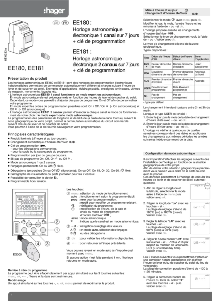 Immagine Manuale di installazione en-GB, fr-FR 2020-01-01 | Hager Italia